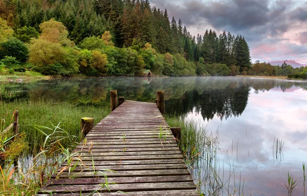 A Boathouse Loch Ard — Stock Fotó