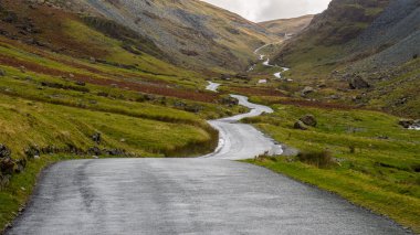Honister Pass Road, Lake District, England clipart