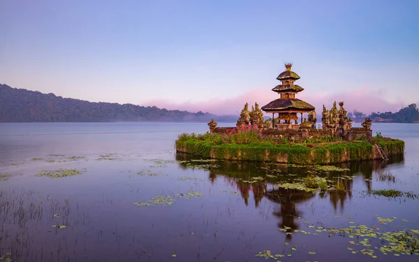 Pura Ulun Danu Bratan Храм Острові Балі Чудовий Балійський Храм — стокове фото