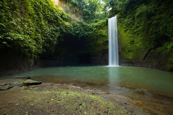 Vista Panorámica Cascada Selva Tropical Paisaje Tropical Concepto Aventura Viajes — Foto de Stock