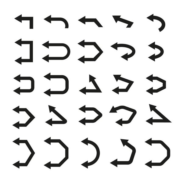 Modern simple arrows. Arrow vector collection. 