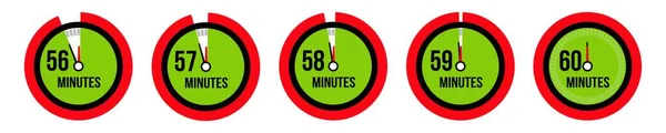 Minutes Timer Stopwatch Countdown Icon Time Measure — Image vectorielle