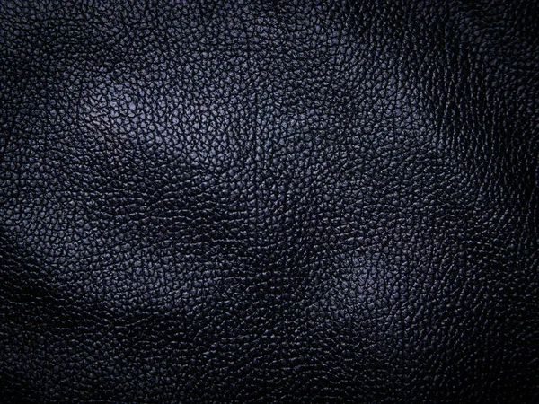 Textura Cuero Negro Fondo — Foto de Stock