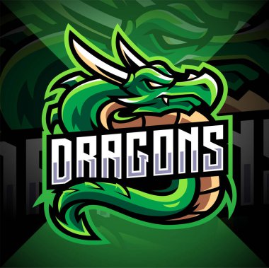 Dragon esport maskot logosu