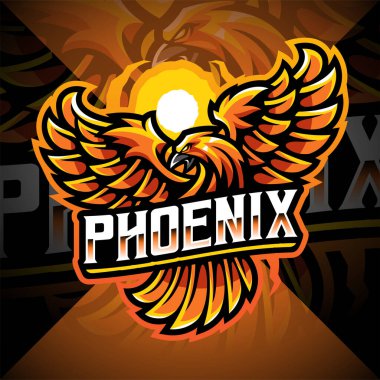 Phoenix esport maskot logosu tasarımı