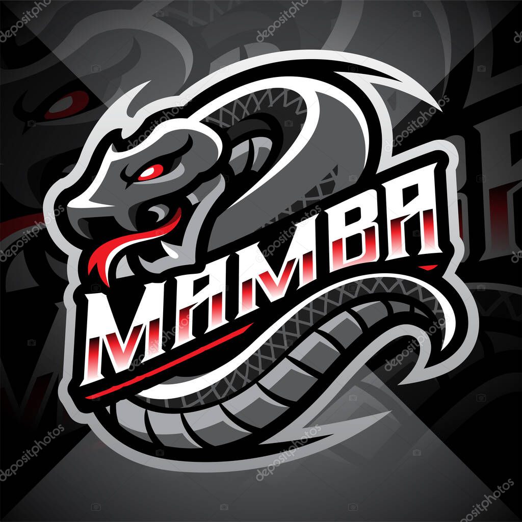 Mamba esport mascot logo design