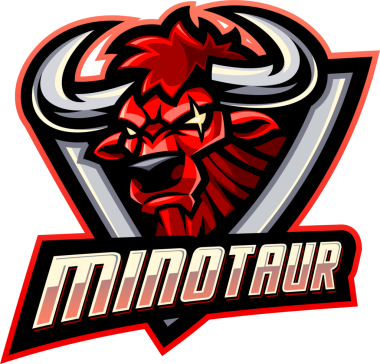 Minotaur esport maskot logosu