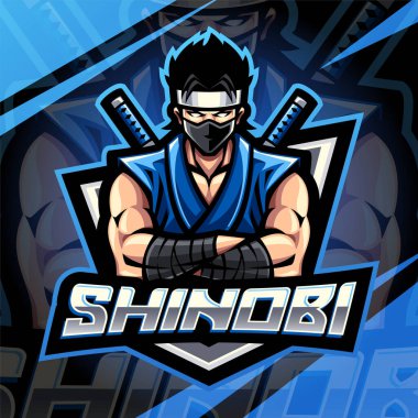 Shinobi esport maskot logosu tasarımı