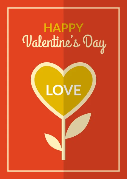 Tarjeta feliz día de San Valentín — Vector de stock