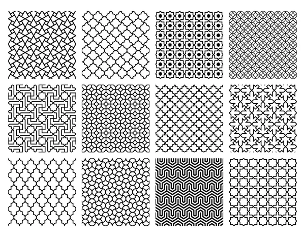 Islamic Patterns Set — Stock Vector