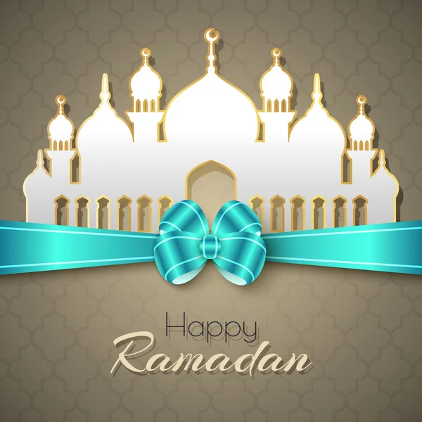 Joyeux Ramadan Salutations Islamiques Contexte — Image vectorielle