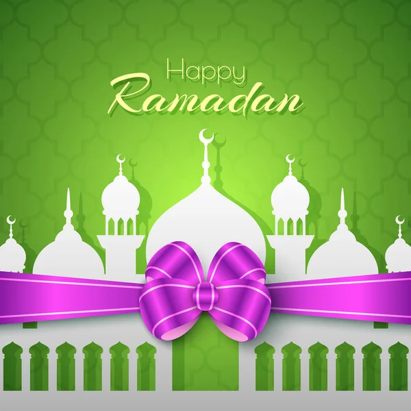 Joyeux Ramadan Salutations Islamiques Contexte — Image vectorielle