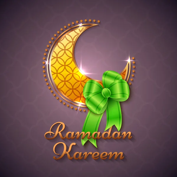Ramadan Kareem iszlám üdvözlés háttér — Stock Vector