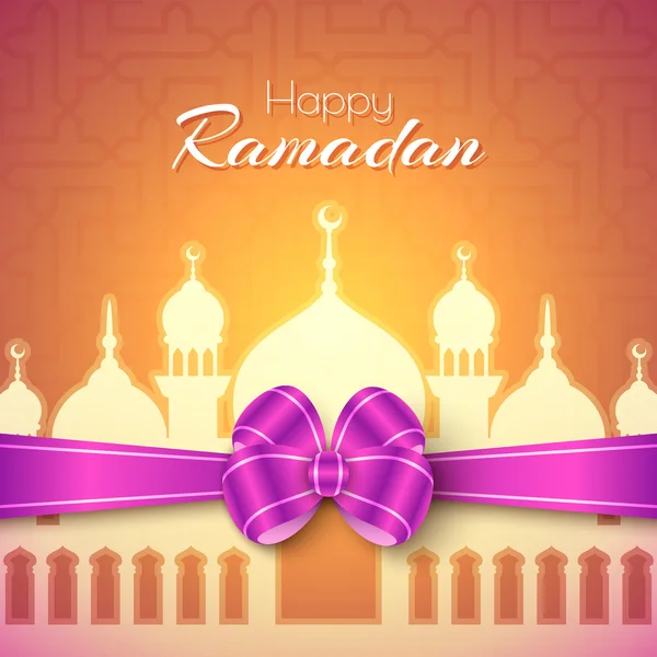 Joyeux Ramadan Salutations Islamiques Contexte — Image vectorielle