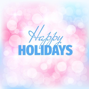 Renkli Bokeh Işıklı Mutlu Tatil Günleri