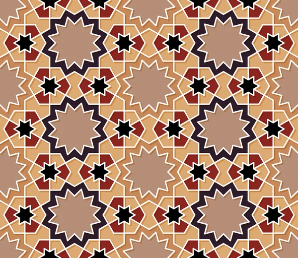 Patrón islámico sin costura ornamental — Vector de stock