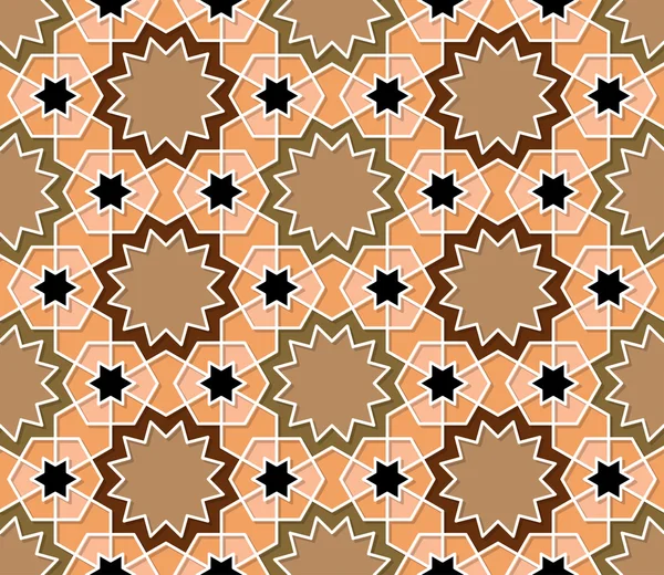Modello islamico ornamentale senza cuciture — Vettoriale Stock