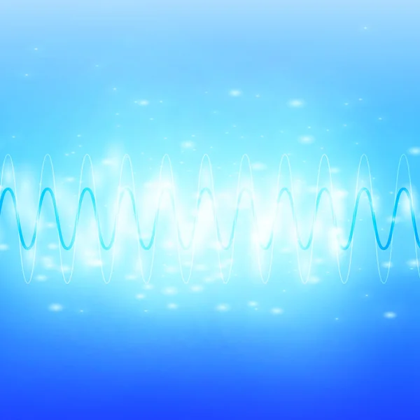 Vagues sonores lumineuses Contexte — Image vectorielle