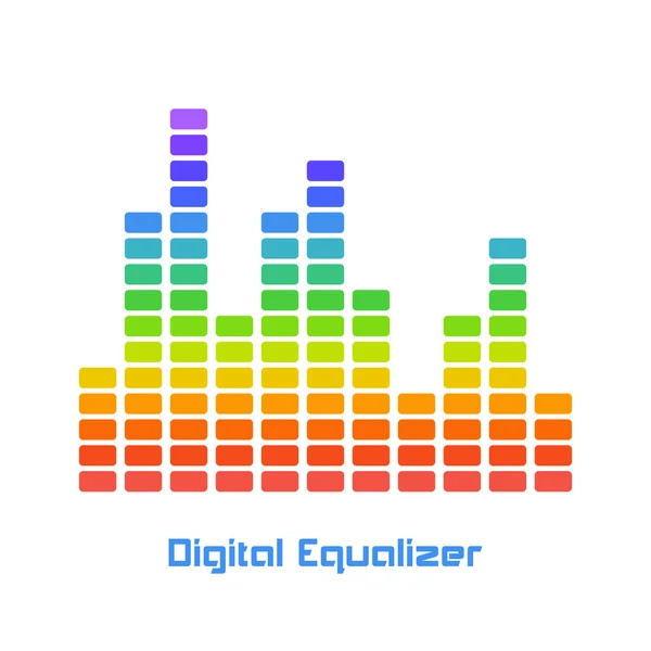 Rainbow Equalizer — Stock Vector