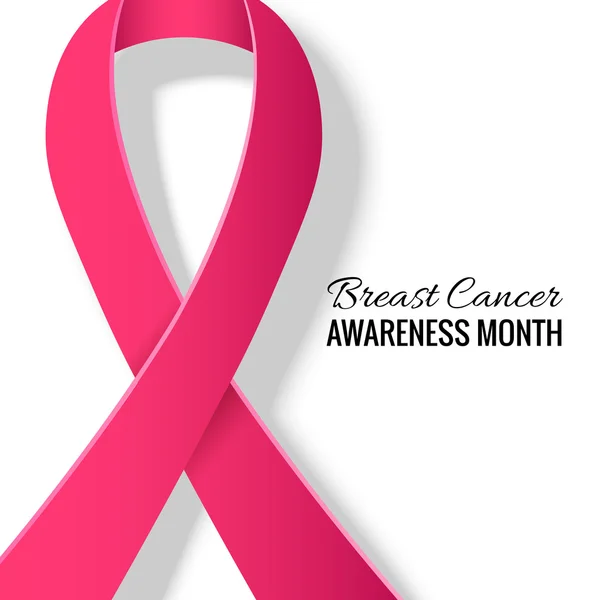 Brustkrebs Bewusstsein Monat Hintergrund — Stockvektor