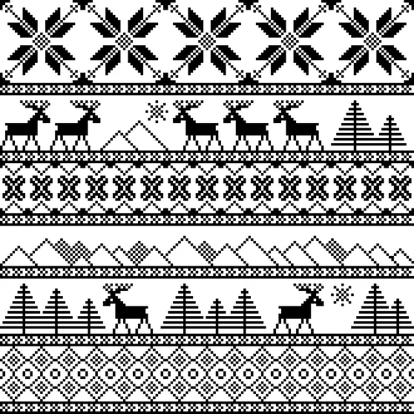 Christmas ornamental pattern — Stock Vector