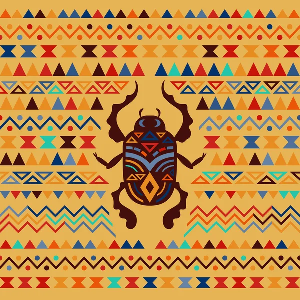 Abstrakte tribal ornamentale Hintergrund — Stockvektor