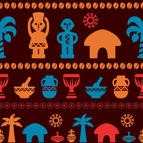 非洲部落图案民族饰品 — 图库矢量图片