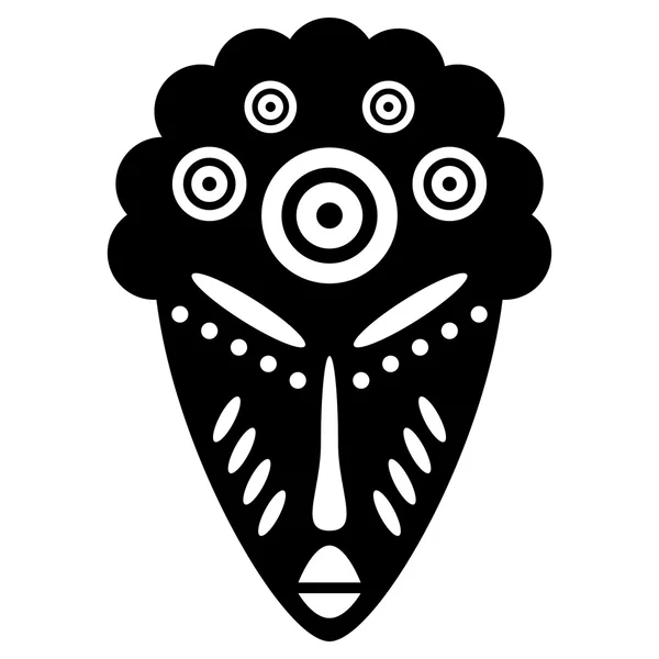 Máscaras africanas diseño tribal — Vector de stock