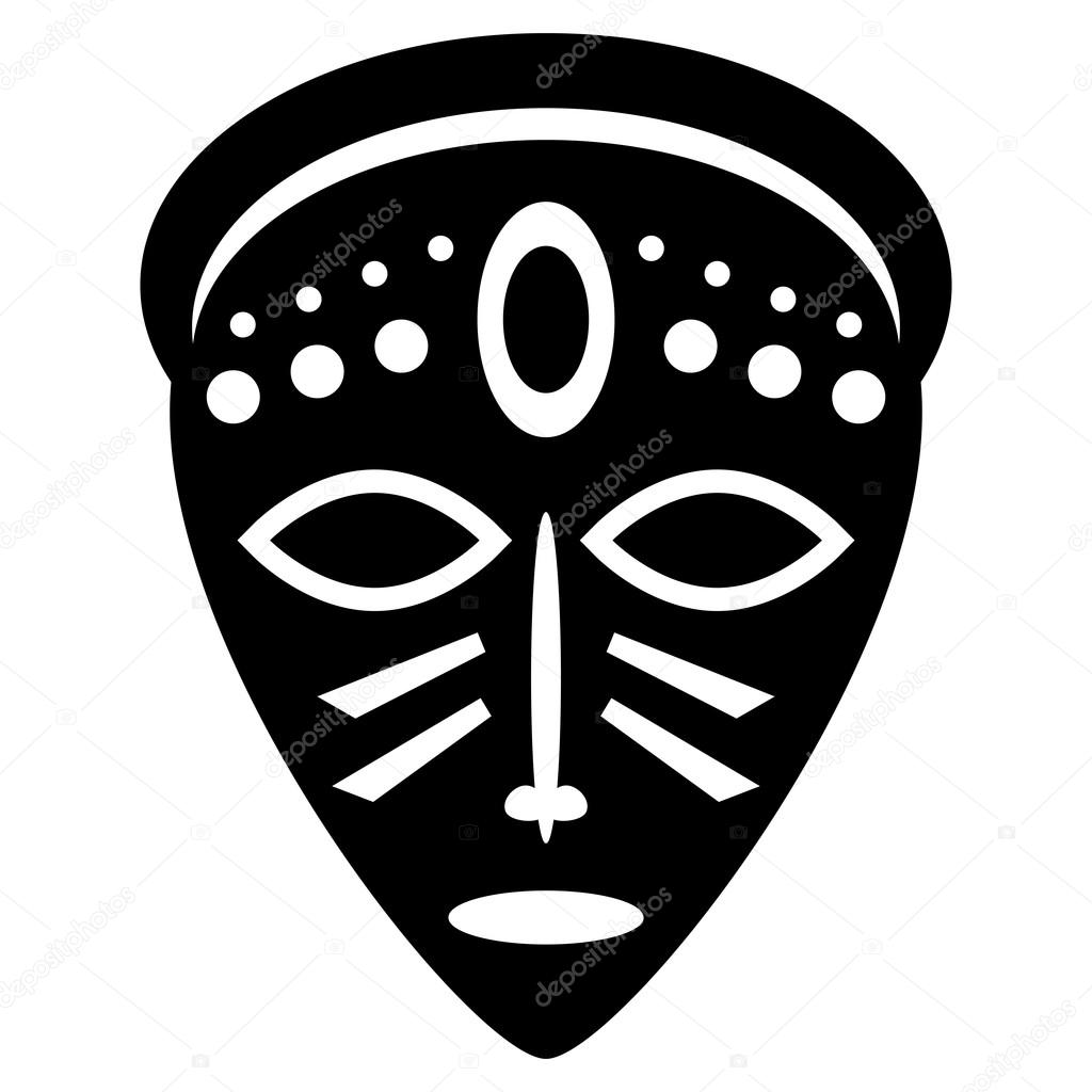 Maschere africane imágenes de stock de arte vectorial | Depositphotos