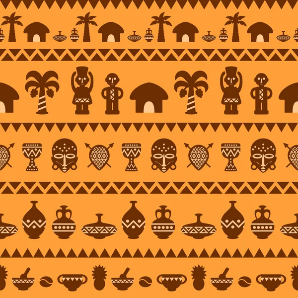 Afrikalı kabile desen — Stok Vektör