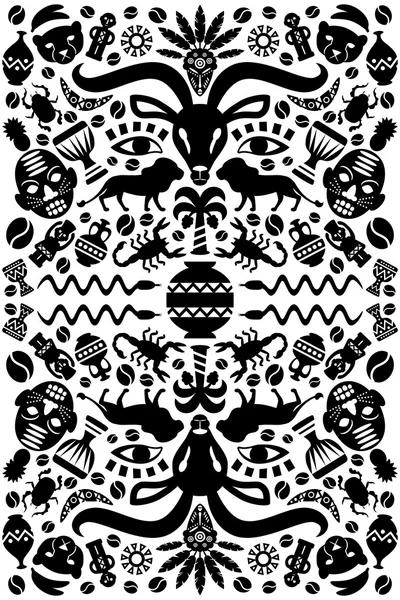 Abstrakte tribal ornamentale Hintergrund — Stockvektor