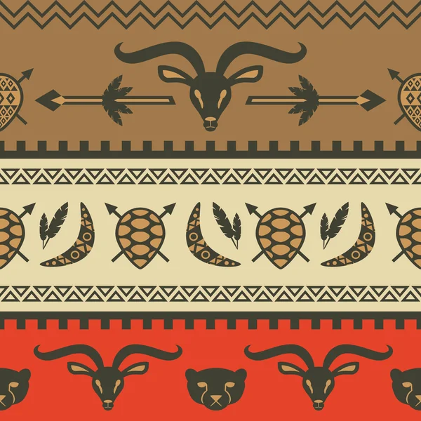 Afrikanska tribal mönster — Stock vektor