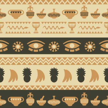 Afrikalı kabile desen Etnik süsleme