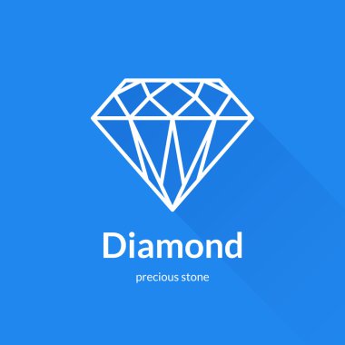 Geometrik yönlü elmas şekli logosu