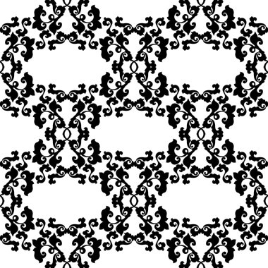 Soyut, dikişsiz çiçek deseni