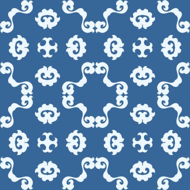 Soyut, dikişsiz çiçek deseni