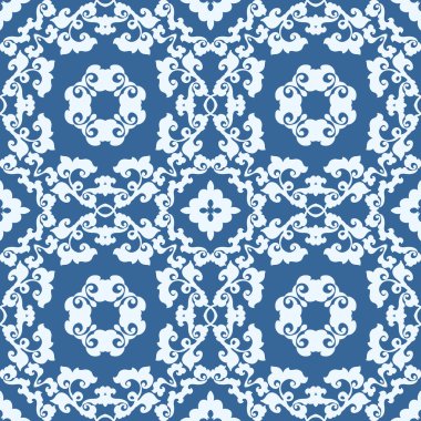 Soyut, dikişsiz çiçek deseni