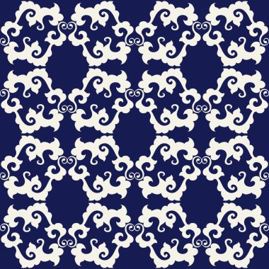 Soyut, dikişsiz çiçek deseni