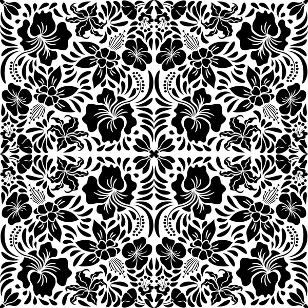 Modèle floral abstrait sans couture — Image vectorielle