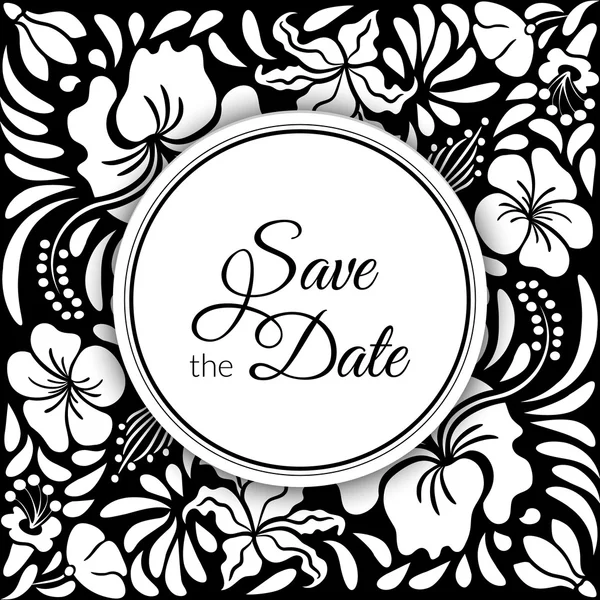 Save the Date Card — Stock Vector