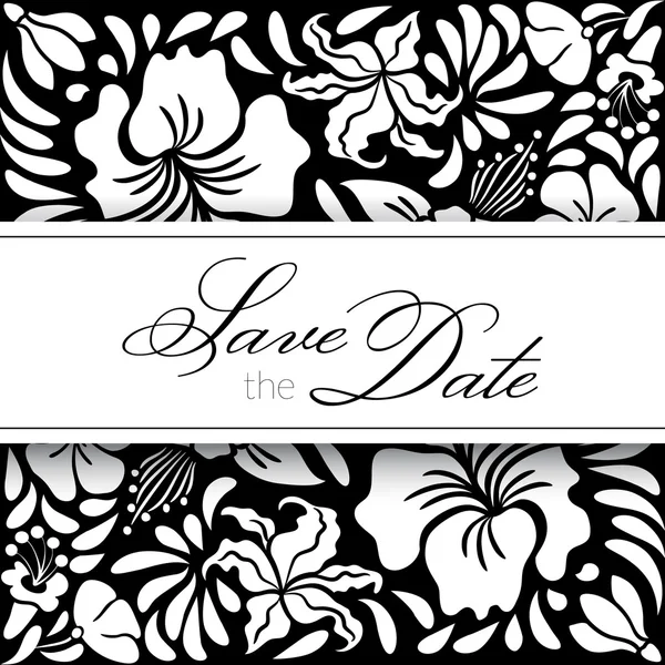 Save the Date Card — Stock Vector