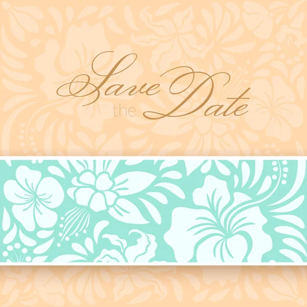 Save the Date Card — Stock Vector