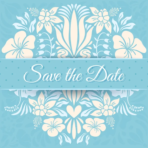 Save the Date Card — Stock Vector