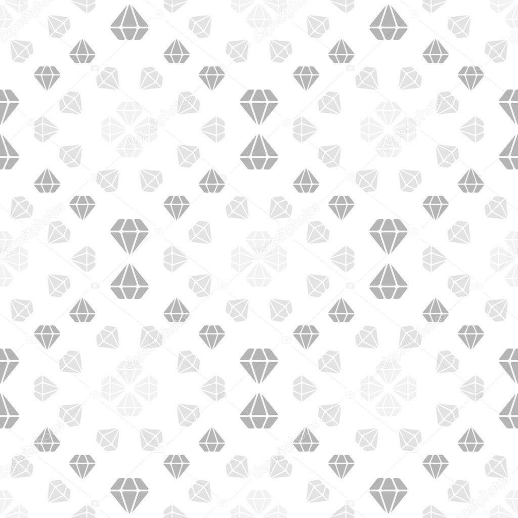Light seamless pattern with diamonds