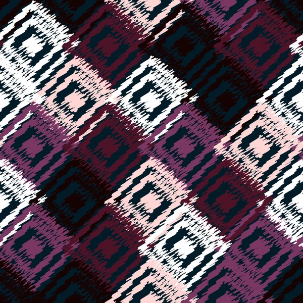 Ikat fabric seamless background — ストックベクタ