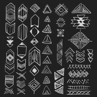 native american symbols set