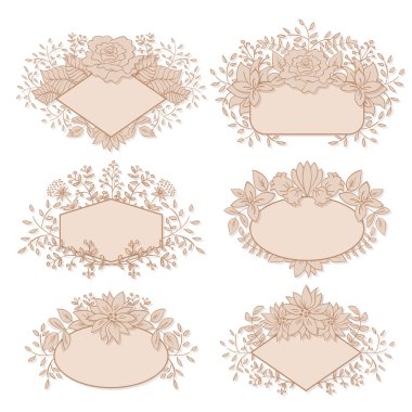 Çiçek çerçeve koleksiyonu