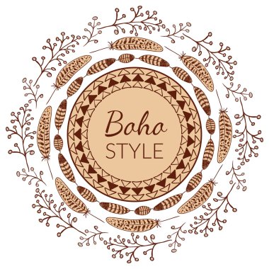 Boho stil çerçevesi
