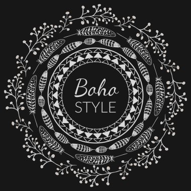 Boho stil çerçevesi