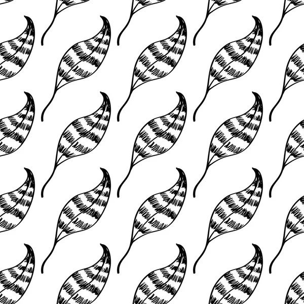 Seamless Pattern with Feathers — Stock Vector